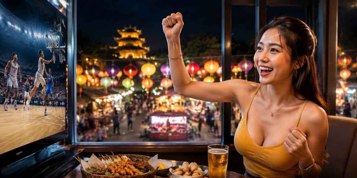 Người dùng Huế tham gia trò chơi casino online trong không khí chợ đêm sôi động